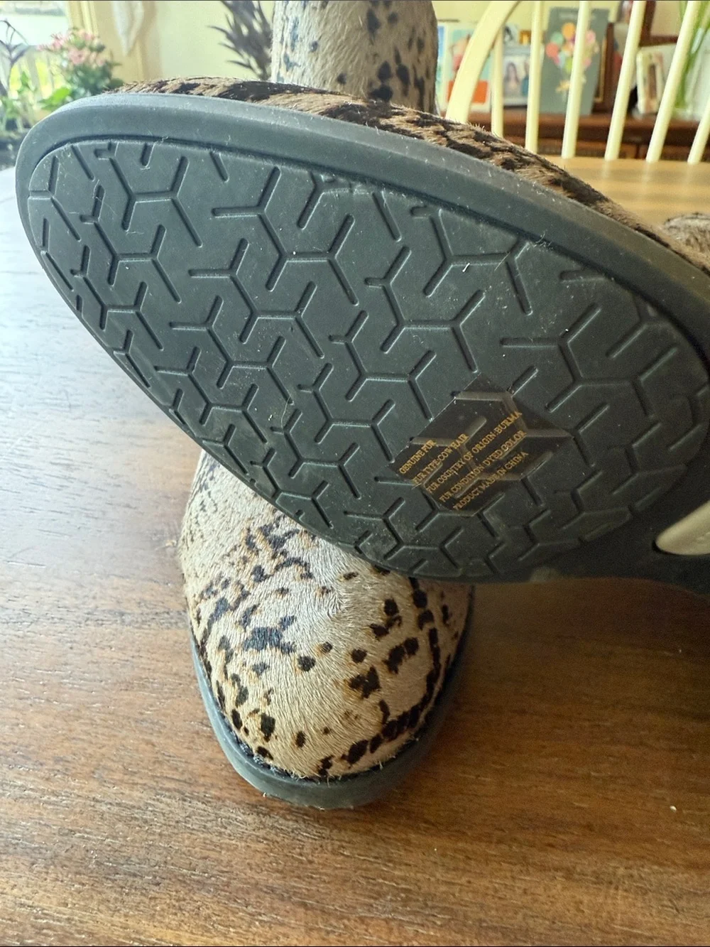 me too Taupe and Black Snake-Print Ankle Booties Size 9.5 - Picture 5 of 8